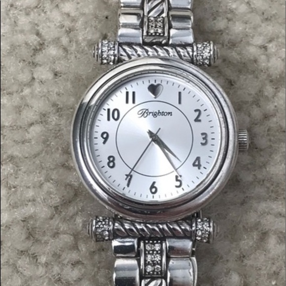 Brighton Highland Park watch. Beautiful silver plated with Swarovski crystals main image 6